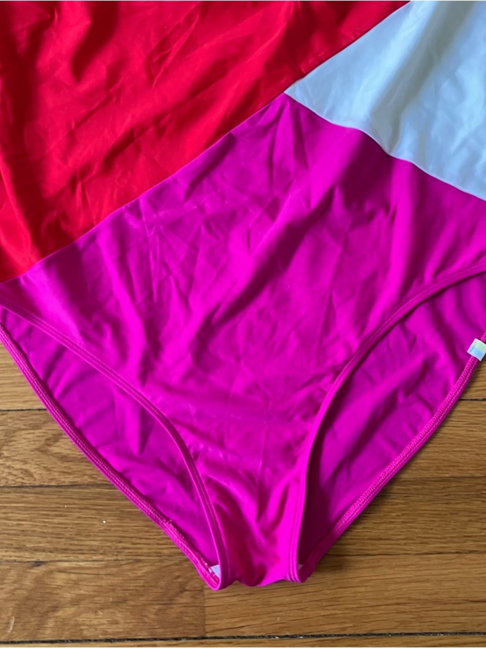 Summersalt Pink Red Summer Beach Marina One Piece Bathing Suit 18 LT Long Torso - Picture 5 of 9